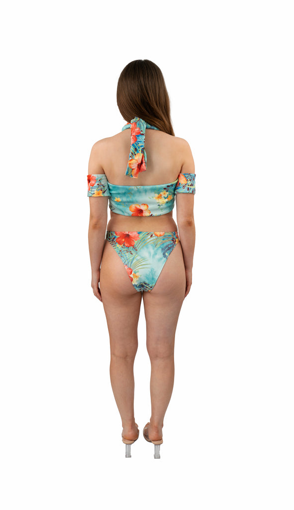 Tropical Escape Floral Bikini Set back